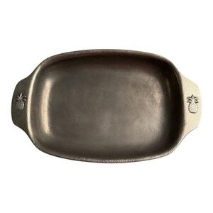 Vintage CARSON PEWTER Handled Serving Dish / Platter / Tray 11.5" x 7" A13